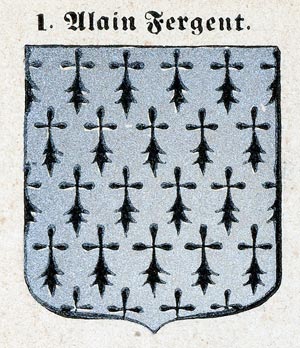 布列塔尼十字军阿兰·弗金特 (Alain Fergent) 的徽章 - 复制品 © Norbert Pousseur