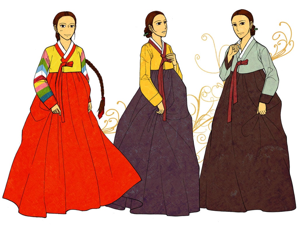 女式韩服颜色