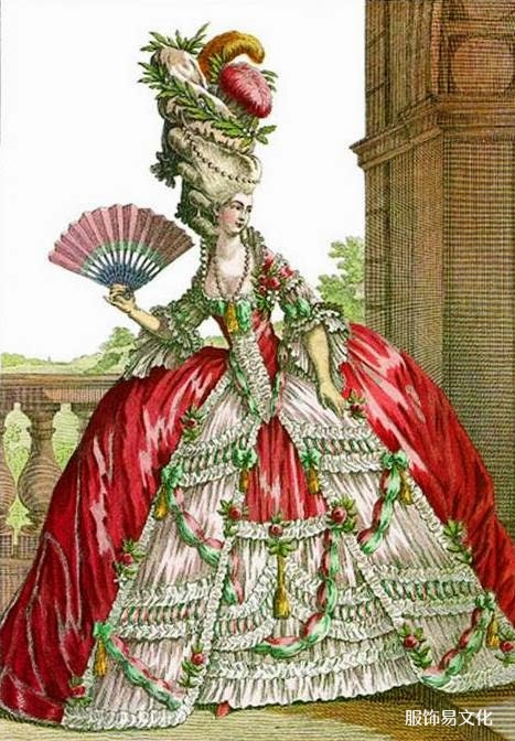 洛可可风格服装，1715-1785 年