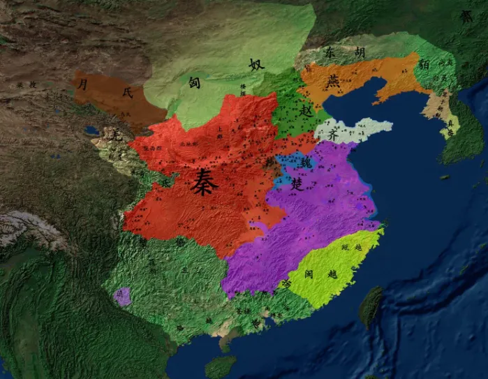 大秦王朝版图
