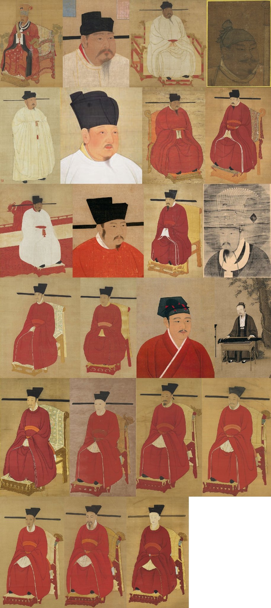 古代皇帝画像